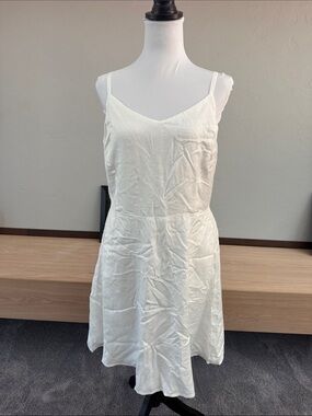 Maurices White Mini Dress with Spaghetti Straps - NWOT